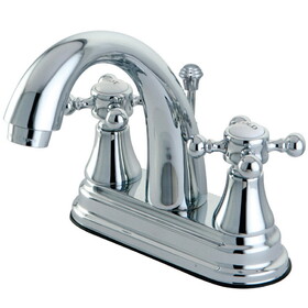 Elements of Design ES7611BX 4-Inch Centerset Lavatory Faucet with Brass Pop-Up, Polished Chrome