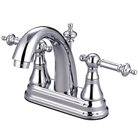 Elements of Design ES7611TL 4-Inch Centerset Lavatory Faucet with Brass Pop-Up, Polished Chrome