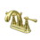 Elements of Design ES7612BL 4-Inch Centerset Lavatory Faucet with Brass Pop-Up, Polished Brass
