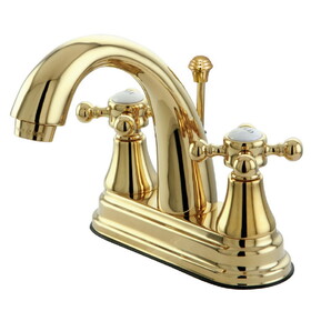 Elements of Design ES7612BX 4-Inch Centerset Lavatory Faucet with Brass Pop-Up, Polished Brass