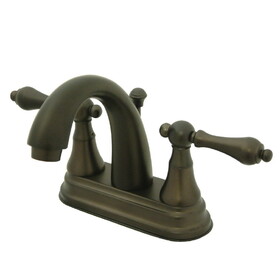 Elements of Design ES7615AL Two Handle 4" Centerset Lavatory Faucet with Brass Pop-up, Oil Rubbed Bronze