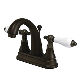 Elements of Design ES7615PL Two Handle 4" Centerset Lavatory Faucet with Brass Pop-up, Oil Rubbed Bronze