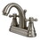 Elements of Design ES7618AX Two Handle 4" Centerset Lavatory Faucet with Brass Pop-up, Satin Nickel