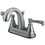 Elements of Design ES7618FL Two Handle 4" Centerset Lavatory Faucet with Brass Pop-up, Satin Nickel Finish