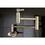 Elements of Design ES8103DL Wall Mount Pot Filler Kitchen Faucet, Vintage Brass