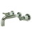 Elements of Design ES8121DL 2-Handle Wall Mount Bathroom Faucet, Polished Chrome