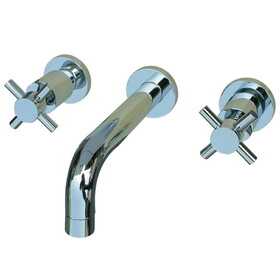Elements of Design ES8121DX 2-Handle Wall Mount Bathroom Faucet, Polished Chrome