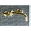 Elements of Design ES8122DX 2-Handle Wall Mount Bathroom Faucet, Polished Brass