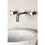 Elements of Design ES8128DX 2-Handle Wall Mount Bathroom Faucet, Brushed Nickel