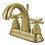 Elements of Design ES8612EX 4-Inch Centerset Lavatory Faucet with Brass Pop-Up, Polished Brass