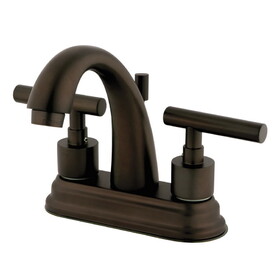 Elements of Design ES8615CML Two Handle 4" Centerset Lavatory Faucet with Brass Pop-up, Oil Rubbed Bronze