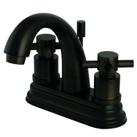 Elements of Design ES8615DX 4-Inch Centerset Lavatory Faucet with Brass Pop-Up, Oil Rubbed Bronze