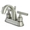 Elements of Design ES8618CML 4-Inch Centerset Lavatory Faucet with Brass Pop-Up, Brushed Nickel