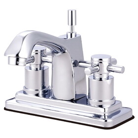 Elements of Design ES8641DX 4-Inch Centerset Lavatory Faucet with Brass Pop-Up, Polished Chrome