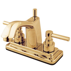 Elements of Design ES8642EL 4-Inch Centerset Lavatory Faucet with Brass Pop-Up, Polished Brass
