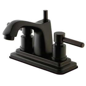 Elements of Design ES8645DL 4-Inch Centerset Lavatory Faucet with Brass Pop-Up, Oil Rubbed Bronze