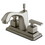 Elements of Design ES8648QLL Two Handle 4" Centerset Lavatory Faucet with Brass Pop-up, Satin Nickel Finish