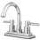 Elements of Design ES8661DL 4-Inch Centerset Lavatory Faucet with Brass Pop-Up, Polished Chrome
