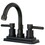 Elements of Design ES8665DL 4-Inch Centerset Lavatory Faucet with Brass Pop-Up, Oil Rubbed Bronze