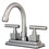Elements of Design ES8668CQL 4-Inch Centerset Lavatory Faucet with Brass Pop-Up, Brushed Nickel