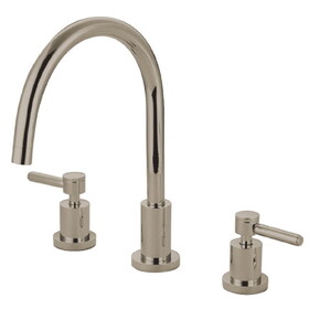 Elements of Design ES8726DLLS 8-Inch Widespread Kitchen Faucet, Polished Nickel