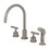 Elements of Design ES8728CML Double Handle Widespread Kitchen Faucet with Non-Metallic Sprayer, Satin Nickel Finish