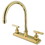 Elements of Design ES8792CMLLS Two Handle 8" Kitchen Faucet, Polished Brass