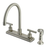 Elements of Design ES8798CML Centerset Kitchen Faucet, Brushed Nickel