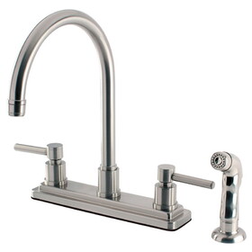 Elements of Design ES8798DL Centerset Kitchen Faucet, Brushed Nickel