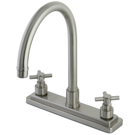 Elements of Design ES8798EXLS 8-Inch Centerset Kitchen Faucet, Brushed Nickel