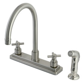 Elements of Design ES8798EX 8-Inch Centerset Kitchen Faucet, Brushed Nickel