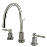 Elements of Design ES8926DL 8-Inch Widespread Lavatory Faucet with Brass Pop-Up, Polished Nickel