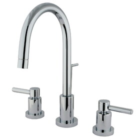 Elements of Design ES8951DL Mini-Widespread Lavatory Faucet with Brass Pop-Up, Polished Chrome