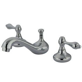 Elements of Design ES941AL Two Handle 8" to 16" Widespread Lavatory Faucet with Retail Pop-Up, Polished Chrome