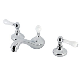 Elements of Design ES941PL Two Handle 8" to 16" Widespread Lavatory Faucet with Retail Pop-Up, Polished Chrome