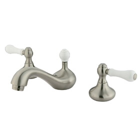 Elements of Design ES948PL Two Handle 8" to 16" Widespread Lavatory Faucet with Retail Pop-Up, Satin Nickel