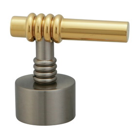 Elements of Design ESH2969ML Metal Lever Handle, Brushed Nickel/Polished Brass