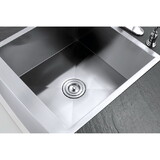 Elements of Design EUF212110BN Denver Stainless Steel Single Bowl Farm house Kitchen Sink, Satin Nickel