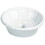 Kingston Brass EV18157 Vintage Ceramic Oval Single Bowl Drop-In Sink, White