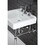 Kingston Brass EV2018W38 Concord 20-Inch Console Sink Basin (8-Inch, 3-Hole), White