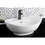 Kingston Brass EV4080 White China Vessel Bathroom Sink with Overflow Hole & Faucet Hole, White