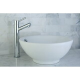Kingston Brass EV4129 Perfection Ceramic Round Vessel Sink, White