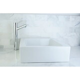 Kingston Brass EV4335 White China Vessel Bathroom Sink without Overflow Hole, White