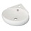 Kingston Brass EVC15154 Minim Ceramic Corner Bathroom Sink, White