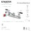Kingston Brass Tulare FB111CKL - Kaiser Two-Handle 2-Hole 8" Centerset Kitchen Faucet, Polished Chrome