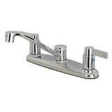 Kingston Brass NuvoFusion 8-Inch Centerset Kitchen Faucet, Polished Chrome FB111NDL