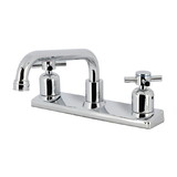 Kingston Brass Concord 8-Inch Centerset Kitchen Faucet, Polished Chrome FB2131DX