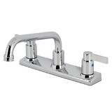 Kingston Brass NuvoFusion 8-Inch Centerset Kitchen Faucet, Polished Chrome FB2131NDL