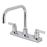 Kingston Brass NuvoFusion 8-Inch Centerset Kitchen Faucet, Polished Chrome FB2141NDL