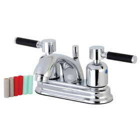 Kingston Brass 4 in. Centerset Bathroom Faucet, Polished Chrome FB2601DKL